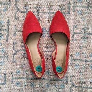 Like-new Red suede shoes by Naturalizer